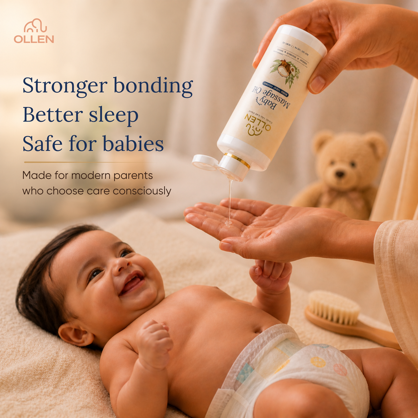 OLLEN Baby Massage Oil