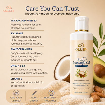 OLLEN Baby Massage Oil