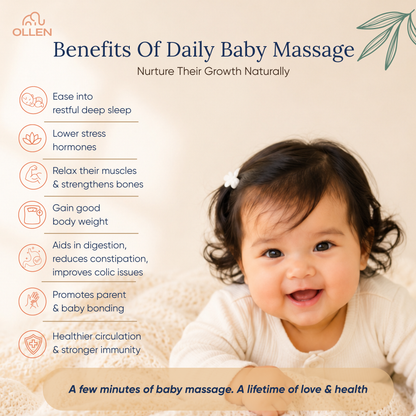 OLLEN Baby Massage Oil