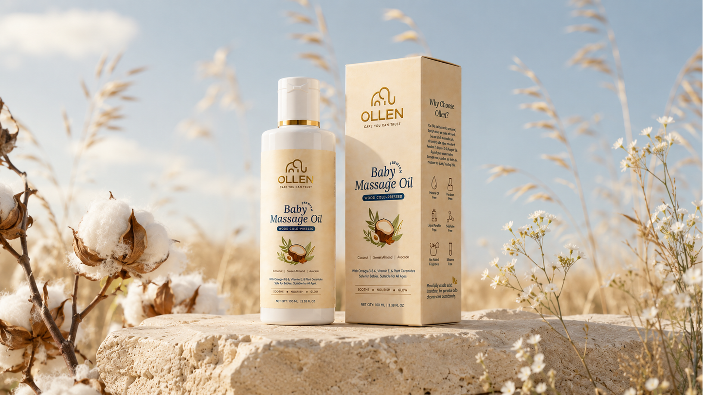 OLLEN Baby Massage Oil