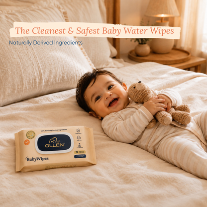 OLLEN PureTouch Baby Wipes ( Wipes Pack of 12 )