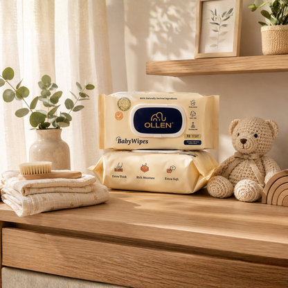 OLLEN PureTouch Baby Wipes ( Wipes Pack of 2 )
